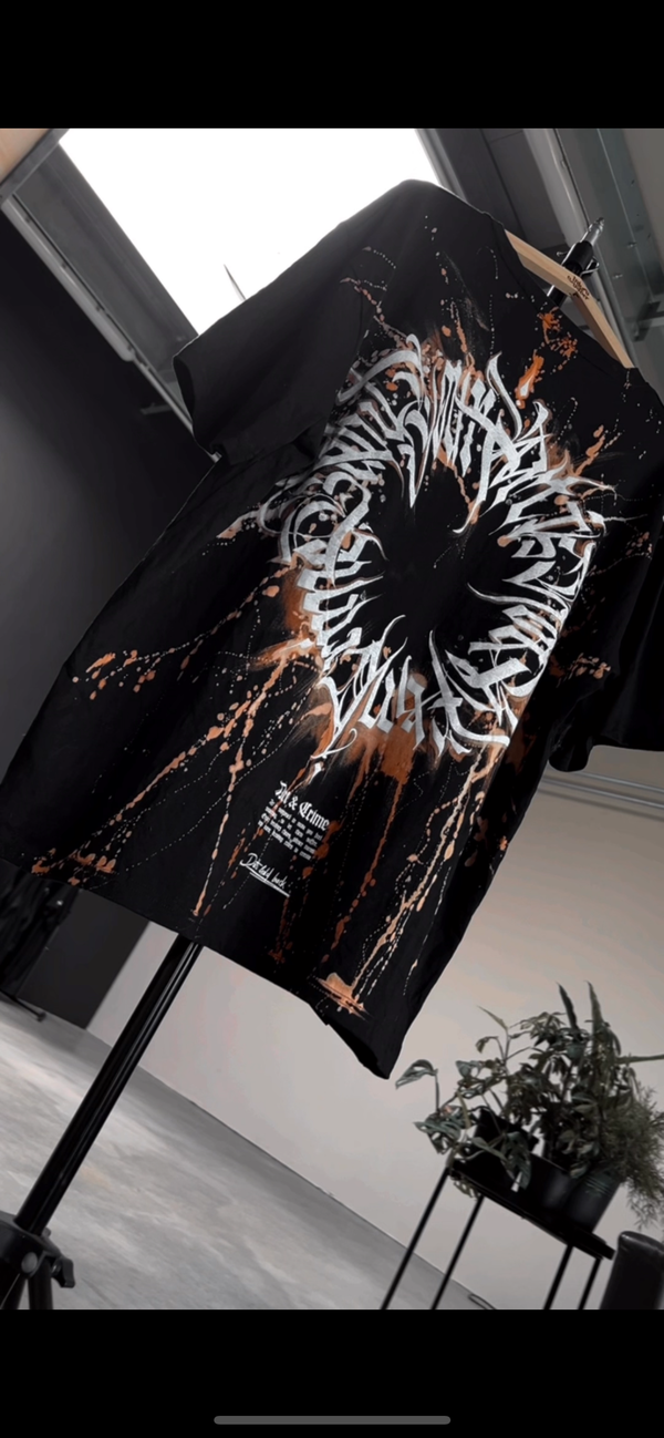 Crimebabe Organic Oversize Shirt BURN