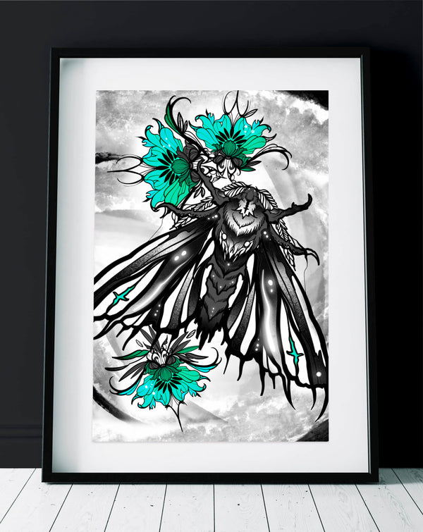 Afterlife turquise Print A3