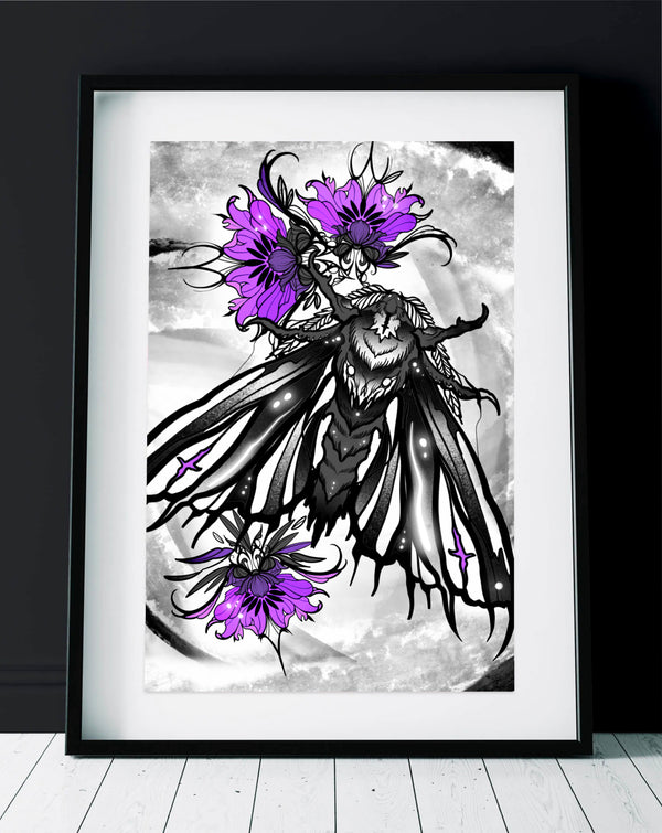 Afterlife purple Print A3