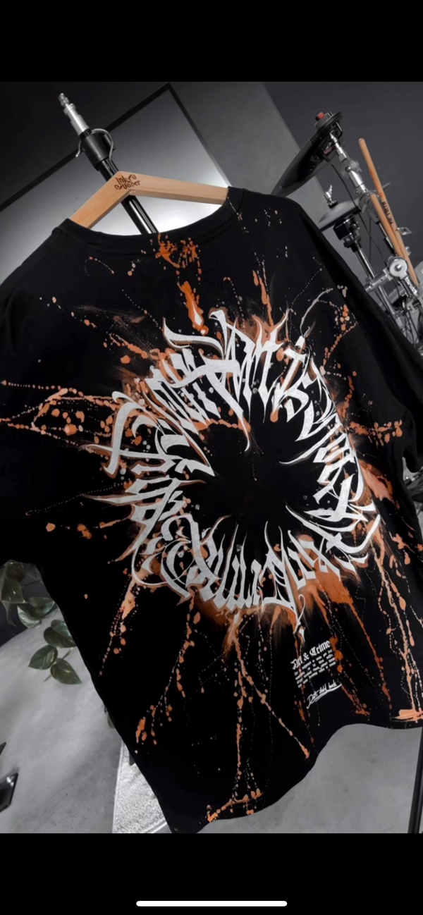 Crimebabe Organic Oversize Shirt BURN