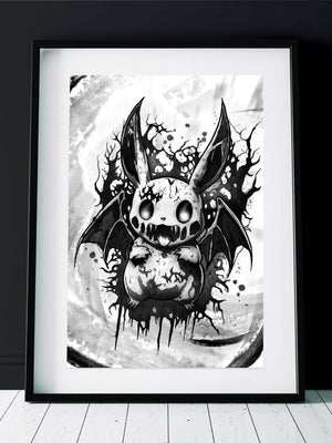 DOOMED PIKA Print A3 - INKVADER