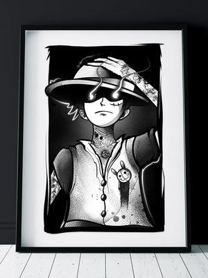 Inked Pirate Print A3 Limited - INKVADER