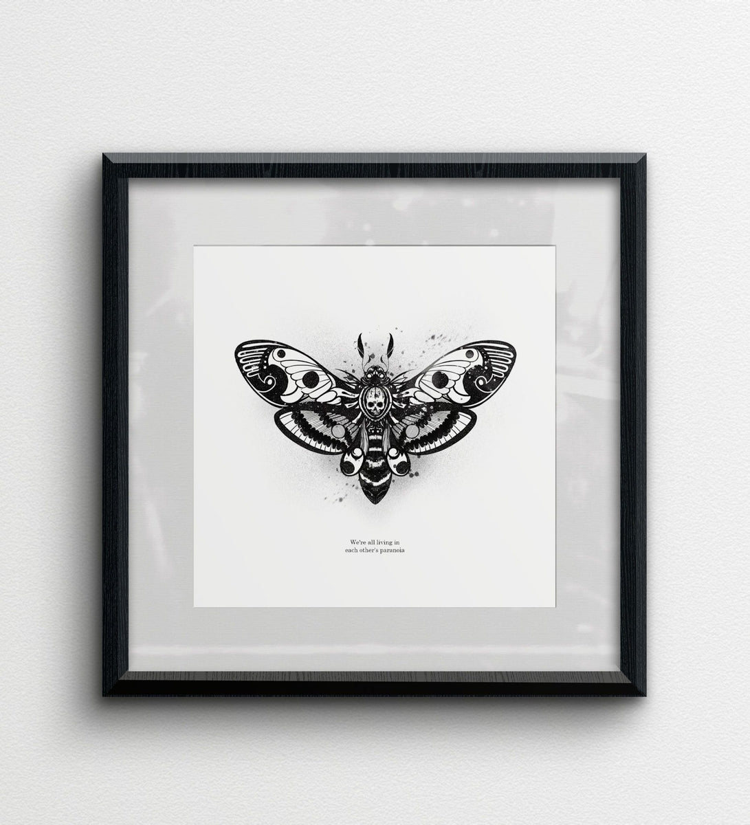 Paranoia Moth Print – INKVADER